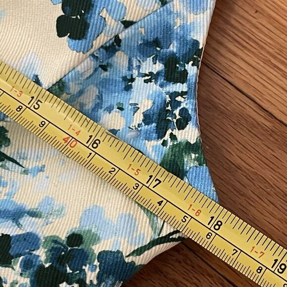 TUCKERNUCK Water's Edge Hydrangea Rhoda Tunic Top Size 10 Yellow Blue NEW Garden - Picture 12 of 14